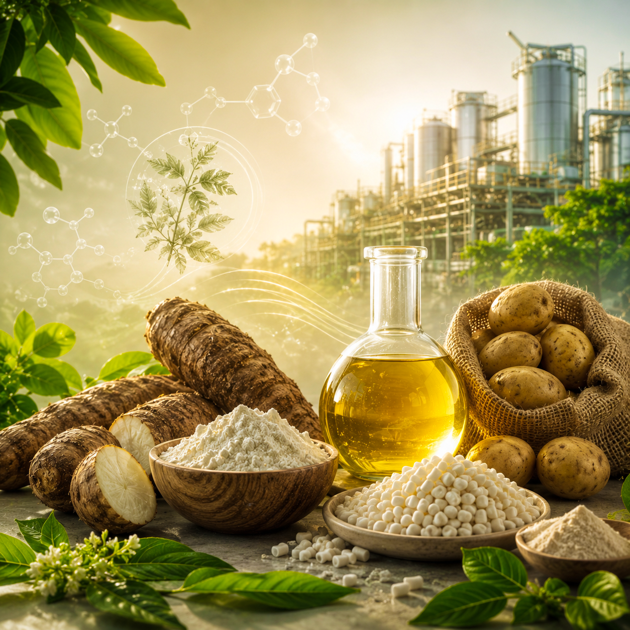 Plant-based tapioca starch raw material